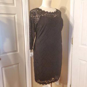 Black Lace Bodycon Dress